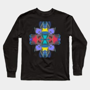 Carl Clrax Design - Psyck in Blue - Long Sleeve T-Shirt